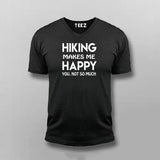 Hiking Makes Me Happy  V-Neck T-shirt For Men India