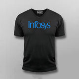 Infosys Logo V-Neck T-Shirt For Men Online India