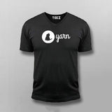 Yarn Js Logo V-Neck  T-shirt For Men Online