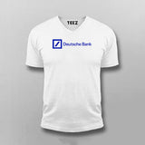 Deutsche Bank Logo V-Neck T-Shirt For Men India