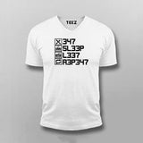 Eat Sleep Leet Repeat  T-Shirt For Men