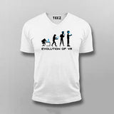 Evolution of Man Virtual Reality V-Neck T-Shirt For Men Online India