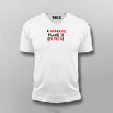 A woman's place is in tech T-Shirt For Men