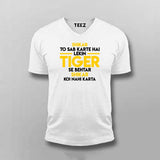 Tiger Zinda Hai Tiger Zinda Hai Dialogue V Neck T-Shirt For Men India