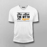 The man myth legend V neck T-shirt for men online