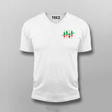 Candlestick Share Market Logo T-shirt For Men