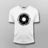 Professional To Shoot People Photography V Neck  T-Shirt For Men India