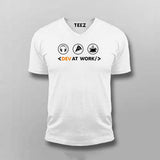Dev At Work T-shirt For Men