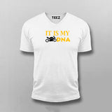 It Is My DNA Bike V Neck T-shirt For Men  India