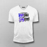 Ride Hard Or Stay Home V Neck T-Shirt For Men India