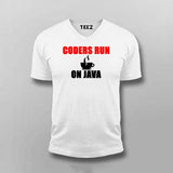Coders Run On Java T-Shirt For Men