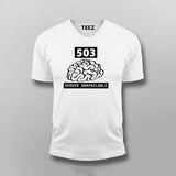 Programming-error v neck t-shirt for men india