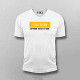 Caution: Tester At Work Men's T-Shirt - Enter If You Dare