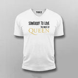Queen band V Neck T-Shirt For Men India
