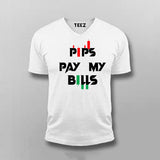 PIPS PAY MY BILLS Forex  V Neck T-Shirt For Men India