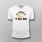 Build It Run It Programmer  V-Neck T-shirt For Men Online 