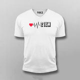 21Km Heartbeat Marathoner Cool T-shirts For Men