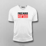 Free Hugs Cancelled For 2020 V Neck T-Shirt For Men India