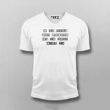 Do What The Voice In My Mind Tell Me Attitude V-Neck  T-shirt For Men Online