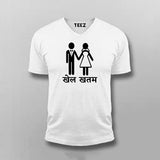 Khel Khatm Game Over Funny Hindi T-shirt For Men