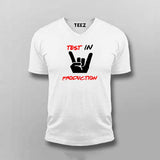 Programmer Testing In Production V-Neck T-Shirt For Men Online