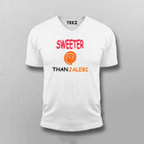 Sweeter than Jalebi Hindi Funny Desi T-shirt For Men.