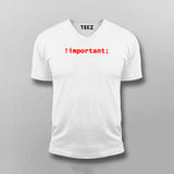 !Important CSS Coding V-Neck  T- Shirt For Men Online