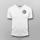 Namaste Yoga Chest Logo  V-Neck T-shirt For Men Online