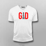God Is Good V Neck T-Shirt For Men India