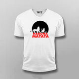 Hakuna Matata Funny Cartoon V-Neck T-shirt For Men Online India 