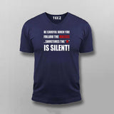 Be Careful When You Follow The Masses Sometimes The "M" Is Silent  V-Neck T-Shirt For Men Online