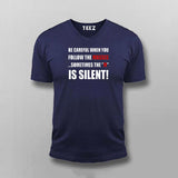 Be Careful When You Follow The Masses Sometimes The "M" Is Silent  V-Neck T-Shirt For Men Online