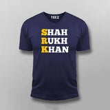 Shahrukh khan V-Neck  T-Shirt For Men