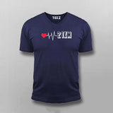 21Km Heartbeat Marathoner Cool T-shirts For Men