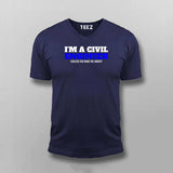 I'm a Civil Engineer, Unless you make me Angry T-shirt for Men