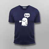 Ghost Boo funny Scary T-shirt for Men