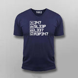 Eat Sleep Leet Repeat  T-Shirt For Men