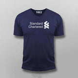 SCB - Standard Chartered Bank Logo  T-shirt For Men