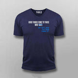 Buy this Good things comes to those who wait, go earn it Motivational T-shirt for Men from Teez.