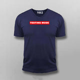 Testing Mode On Men's T-Shirt - Focused & Determined