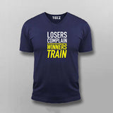 Winners Train Losers Complain T-shirt For Men