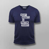 Heavy Weights and Protein Shakes T-Shirt For Men