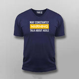 May Constantly Warning Talk About Agile T-shirt For Men