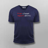 From Closet Import Tshirt Programming V-Neck  T-shirt For Men Online India 