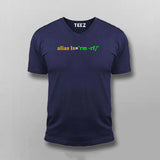 Alias Programming Code V-Neck T-Shirt For Men Online