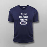 Run Like Your Phone's at 1% Fitness Tee