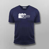 Photographer V-Neck T-Shirt For Men