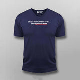 Chuck Norries Writes Code Funny Programming Joke T-shirt For Men