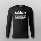 Askhole: Funny Quirky Question Men's T-Shirt