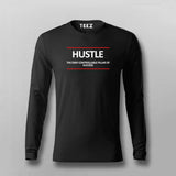 HUSTLE SLOGAN Full sleeve T-shirt For Men Online India